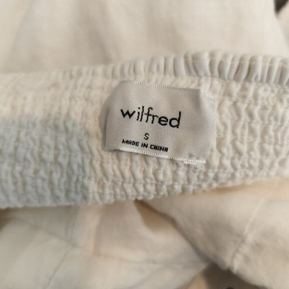 Aritzia Wilfred Cream Puff Sleeve Linen Mini Dress - Picture 5 of 5